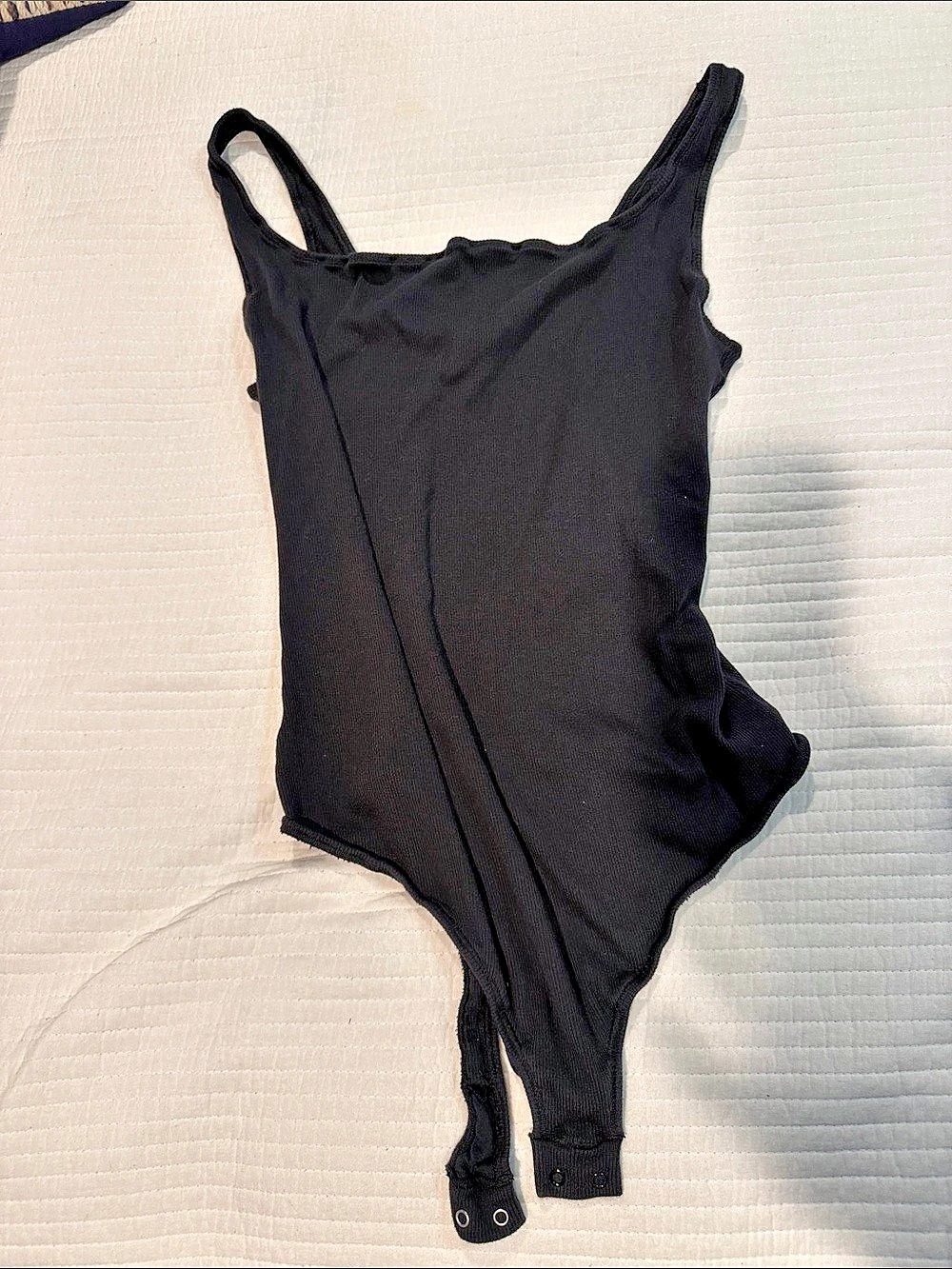 Skims COTTON RIB BODYSUIT soot Size 2X